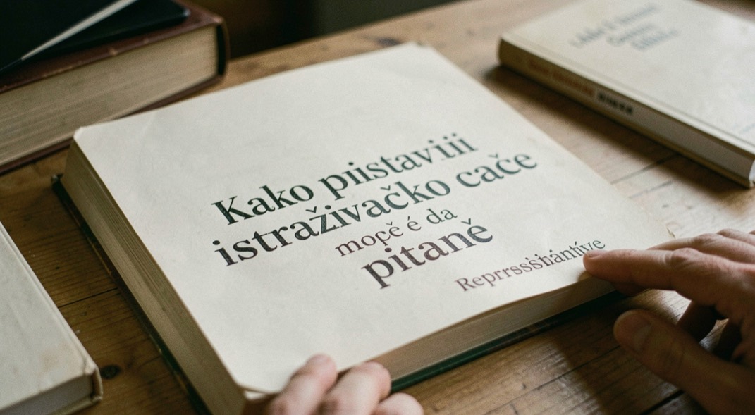 Otvorene beleške i knjige za sužavanje istraživačkog pitanja